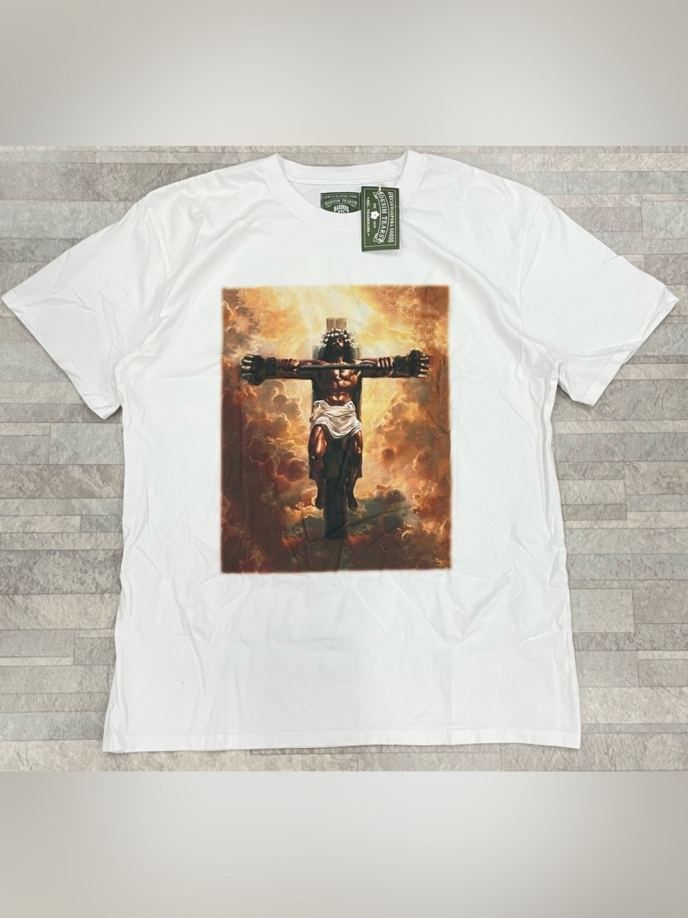 ( DT-7) Denim Tears X Hardies Tears Buff Jesus Tee